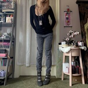 Size 24" Urban Outfitters BDG Grey/Faded Black High-Rise Mom Jeans